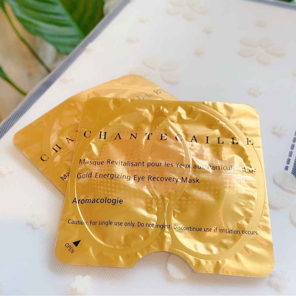 2 Pcs Chantecaille gold energizing eye recovery mask